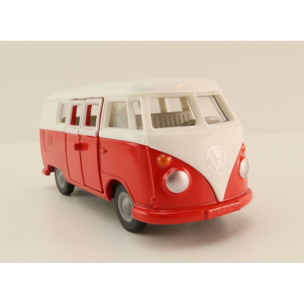 Siku 2361 - Volkswagen VW T1 Transporter Bus White Red - Scale 1:50