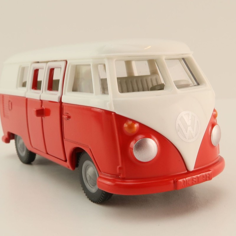 Siku 2361 - Volkswagen VW T1 Transporter Bus White Red - Scale 1:50