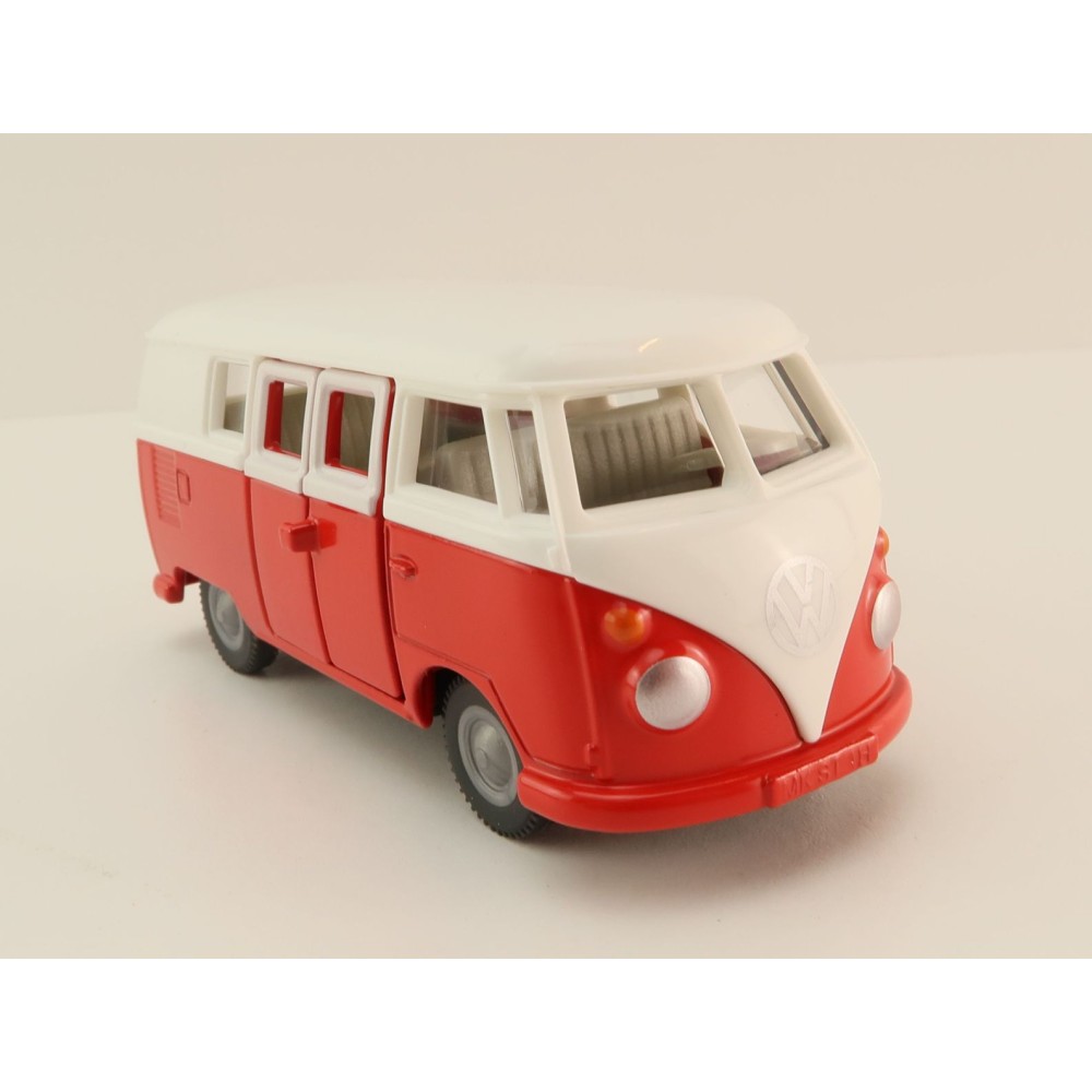 Siku 2361 - Volkswagen VW T1 Transporter Bus White Red - Scale 1:50