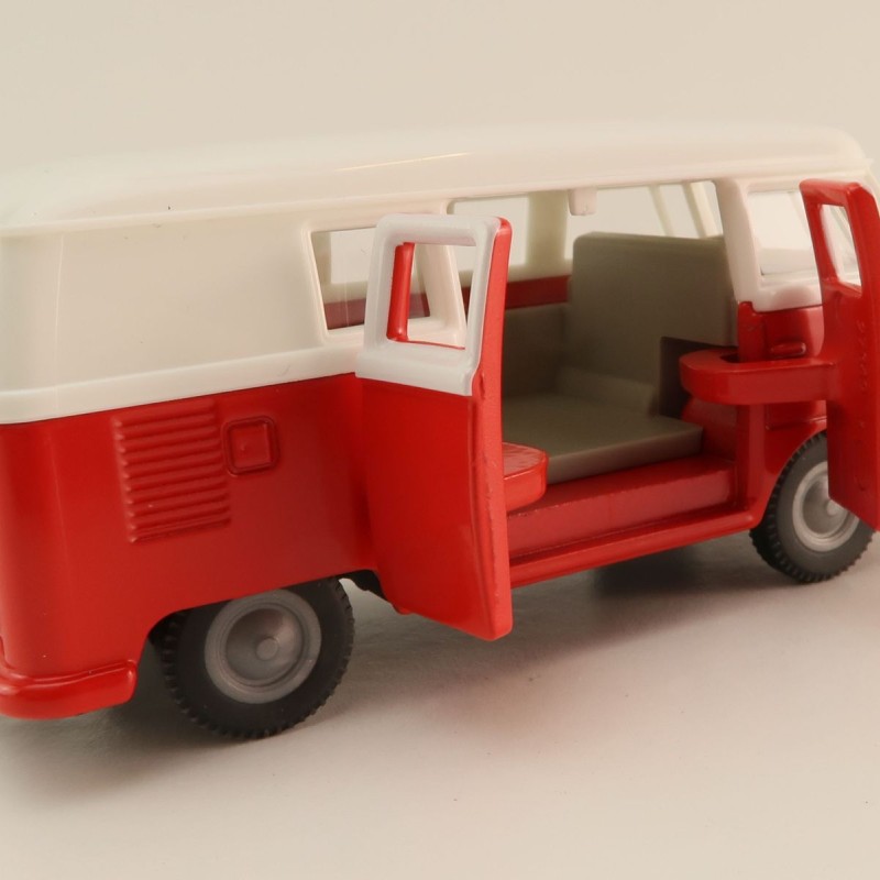 Siku 2361 - Volkswagen VW T1 Transporter Bus White Red - Scale 1:50