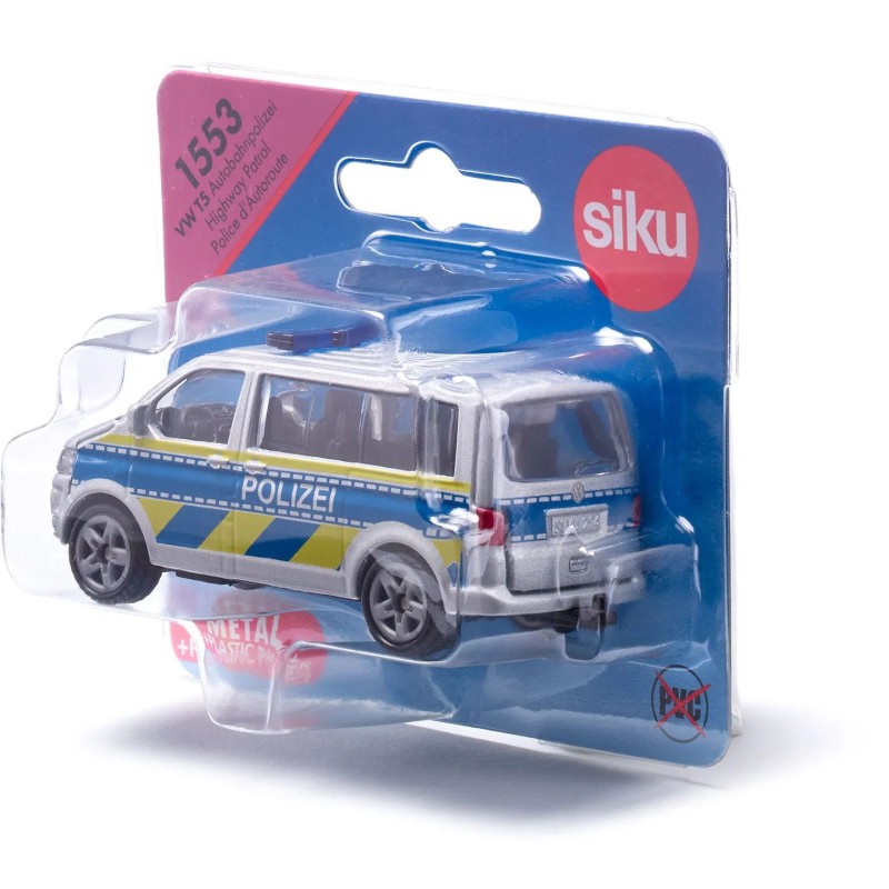 Siku 1553 - Volkswagen VW T5 Multivan Police Highway Patrol