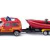 Siku 1608 - Land Drover Defender with Boat Fire Department - New 2025