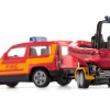 Siku 1608 - Land Drover Defender with Boat Fire Department - New 2025