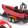Siku 1608 - Land Drover Defender with Boat Fire Department - New 2025