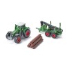 Siku 1645 - Fendt Tractor with Foresty Trailer with loading crane