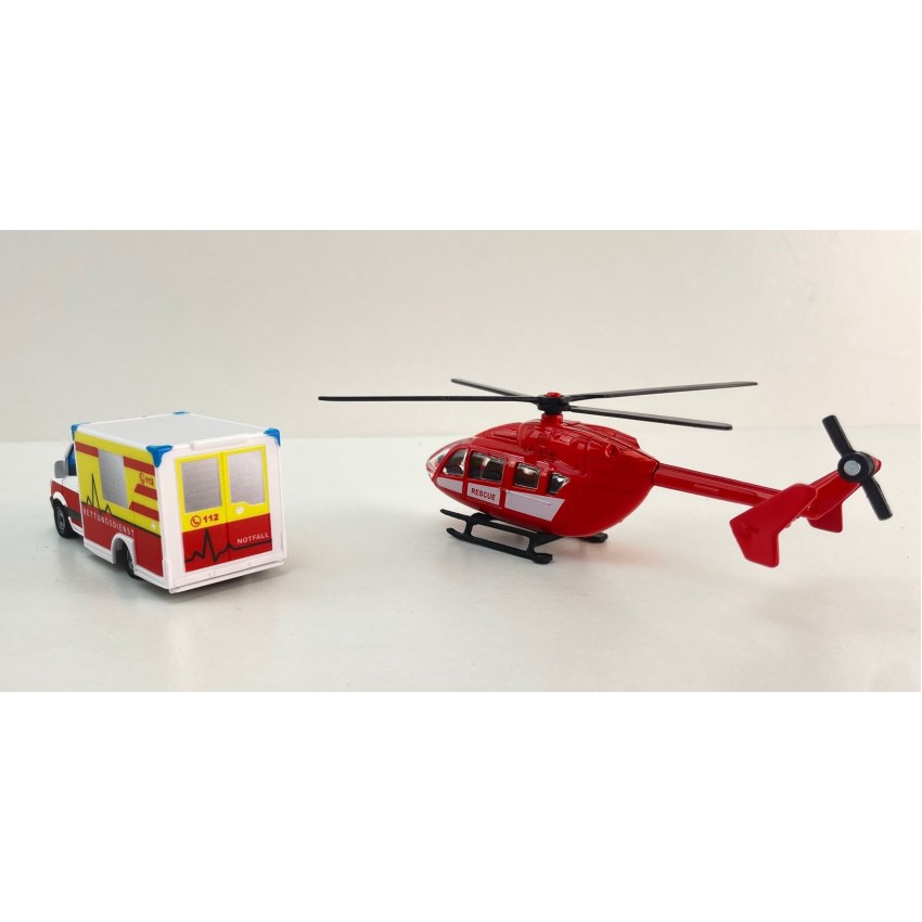 Siku 1748 - Mercedes-Benz Ambulance & Helicopter