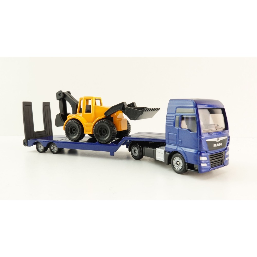 Siku 1761 - MAN TGX 18.580 Truck with Backhoe Loader - Scale 1:87 New 2025