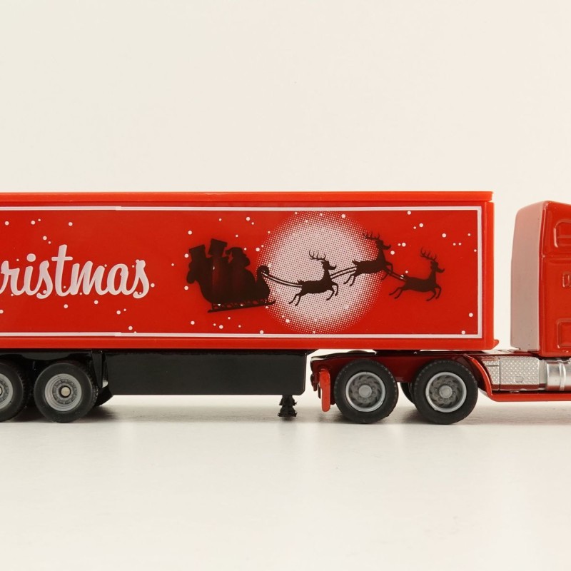 Siku 1788 - Freightliner 6x4 Truck with Box Trailer - Christmas Truck - Scale 1:87 New 2025