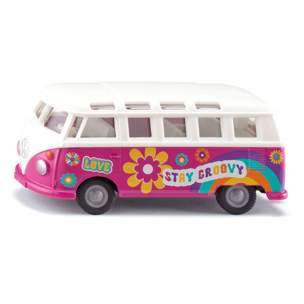 Siku 2354 - Volkswagen VW T1 Samba Panel Van Flower Power - Scale 1:50 New 2025