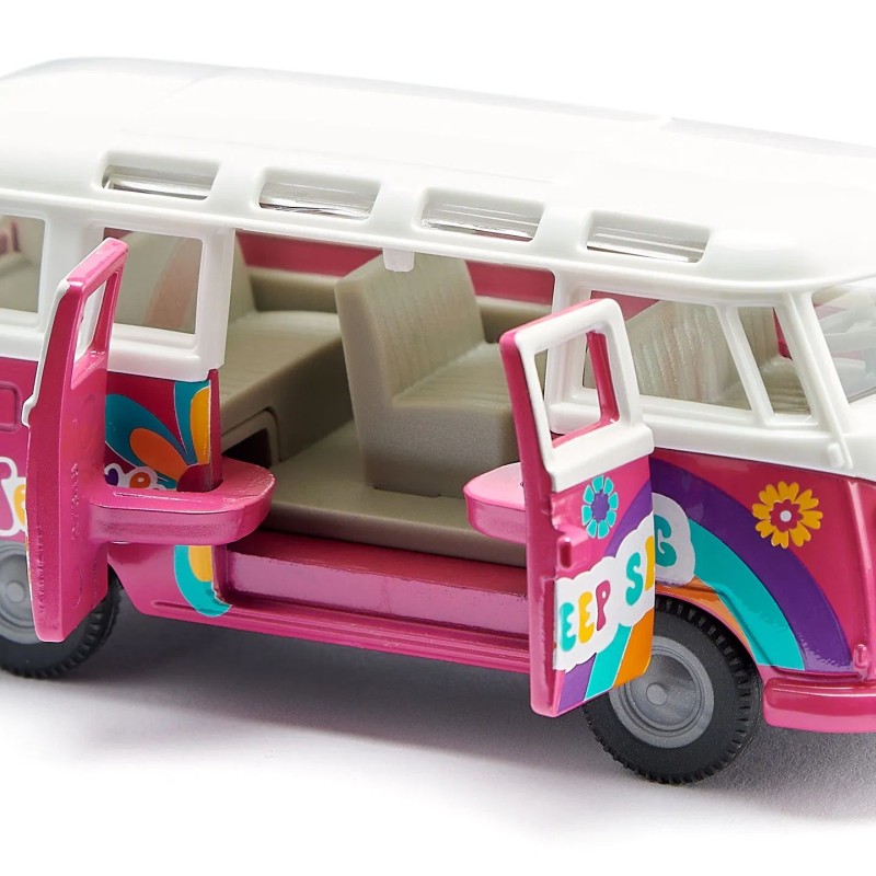 Siku 2354 - Volkswagen VW T1 Samba Panel Van Flower Power - Scale 1:50 New 2025