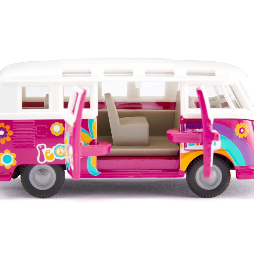 Siku 2354 - Volkswagen VW T1 Samba Panel Van Flower Power - Scale 1:50 New 2025