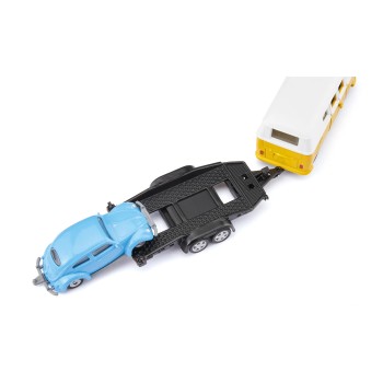 Siku 2567 - Volkswagen VW T1 Panel Van with Trailer & VW Beetle - Scale 1:50 New 2025