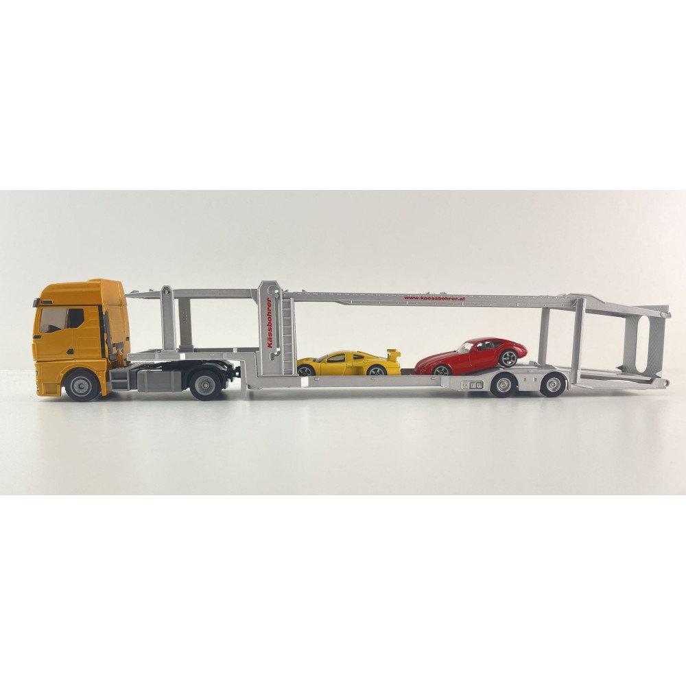Siku 3944 - MAN TGX Truck 4x2 with Kaessbohrer Car Transporter Trailer New 2025 - 1:50 Scale