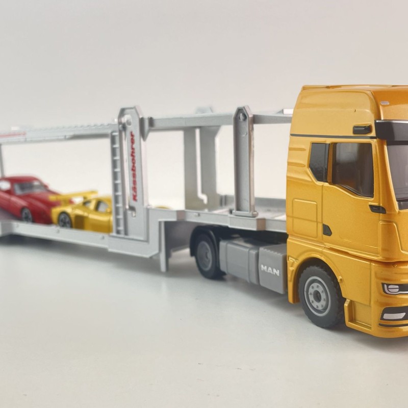 Siku 3944 - MAN TGX Truck 4x2 with Kaessbohrer Car Transporter Trailer New 2025 - 1:50 Scale