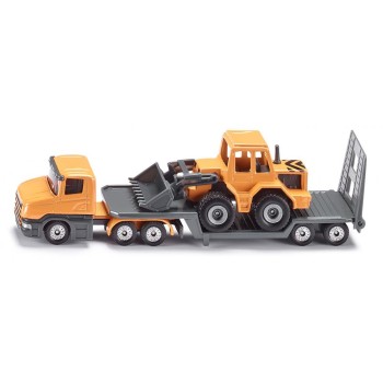 Siku 1616 - Scania Low Loader with 4 x Wheel Loader