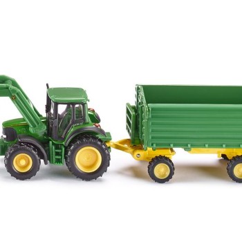 Siku 1843 - John Deere 6920 S Tractor With Front Loader and Trailer -  Scale 1:87