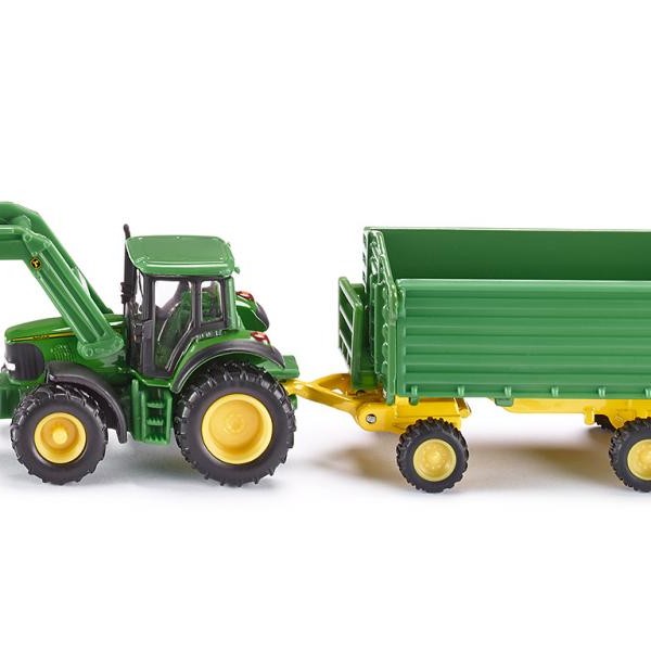 Siku 1843 - John Deere 6920 S Tractor With Front Loader and Trailer -  Scale 1:87