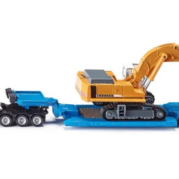 Siku 1847 - MAN TG-A Heavy Haulage Transporter with Liebherr 974 Excavator -  Scale 1:87