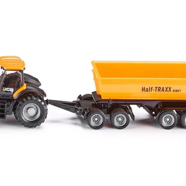 Siku 1858 - JBC 8250 Tractor with Dolly and Tipping Trailer - Scale 1:87 