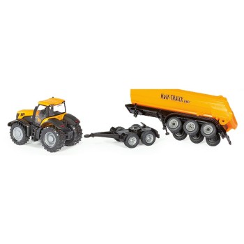 Siku 1858 - JBC 8250 Tractor with Dolly and Tipping Trailer - Scale 1:87 