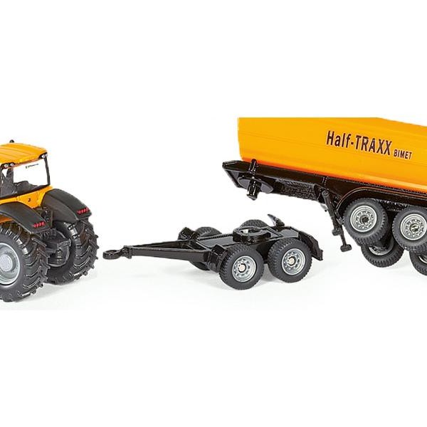 Siku 1858 - JBC 8250 Tractor with Dolly and Tipping Trailer - Scale 1:87 