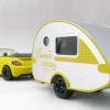 Siku 1629 - VW Volkswagen New Bettle Cabrio with Caravan Summer Holiday