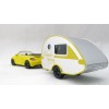 Siku 1629 - VW Volkswagen New Bettle Cabrio with Caravan Summer Holiday