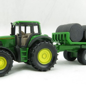 Siku 1632 - John Deere 7530 Tractor with Bale Trailer - Scale 1:72 - New Item 2022