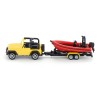 Siku 1658 - Jeep Wrangler with Boat - Scale 1:55