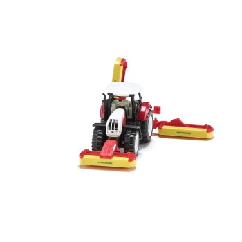 Siku 1672 - Steyr CVT 6210 Tractor with Pöttinger mower combination