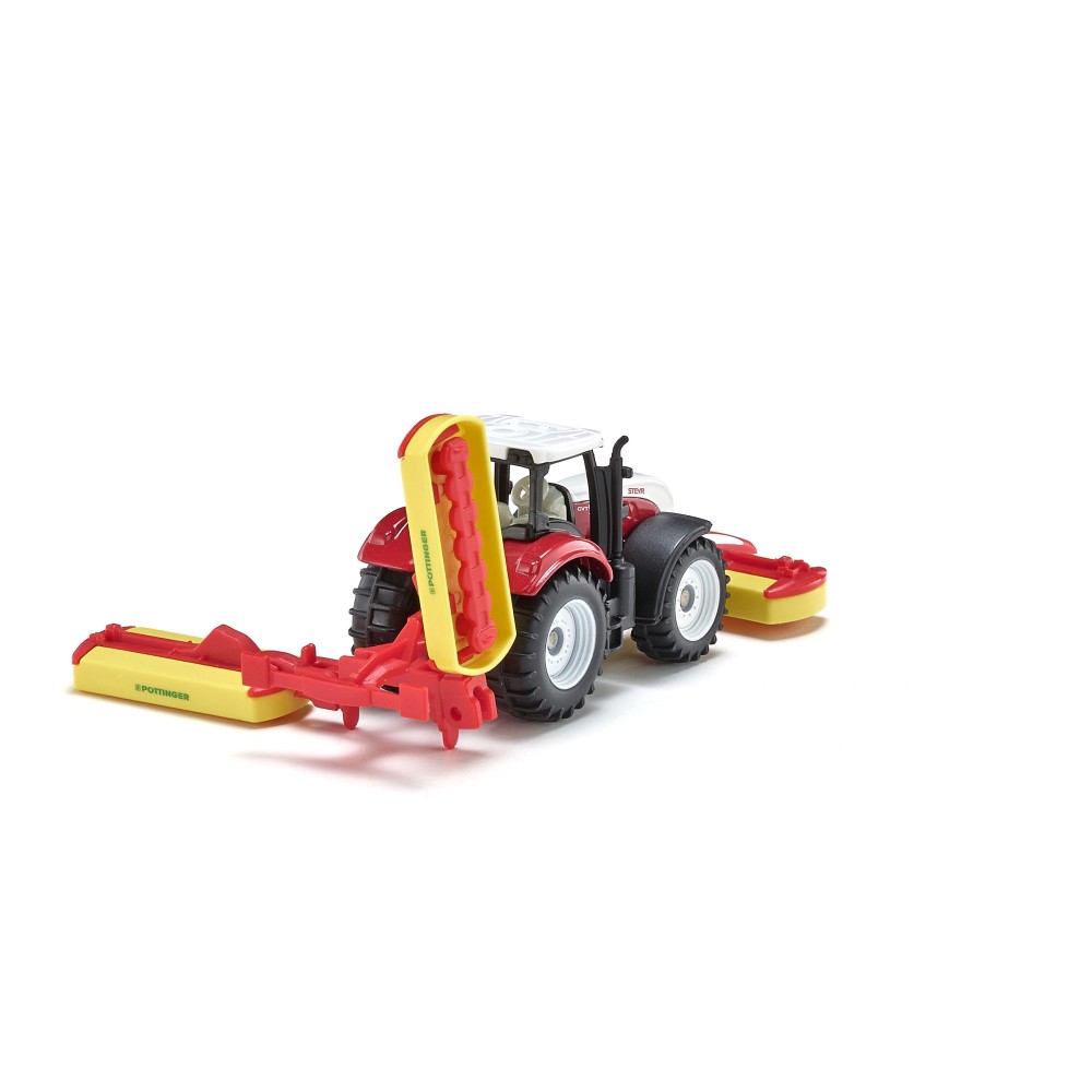 Siku 1672 - Steyr CVT 6210 Tractor with Pöttinger mower combination