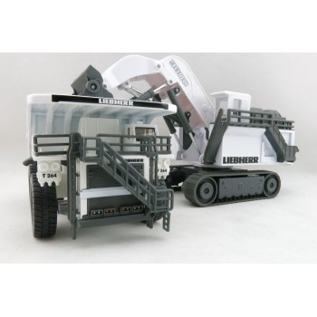 Siku 1798 + 1807 Liebherr Liebherr R 9800 Mining Excavator & Mining Set T264 Mining Truck - Scale 1:87