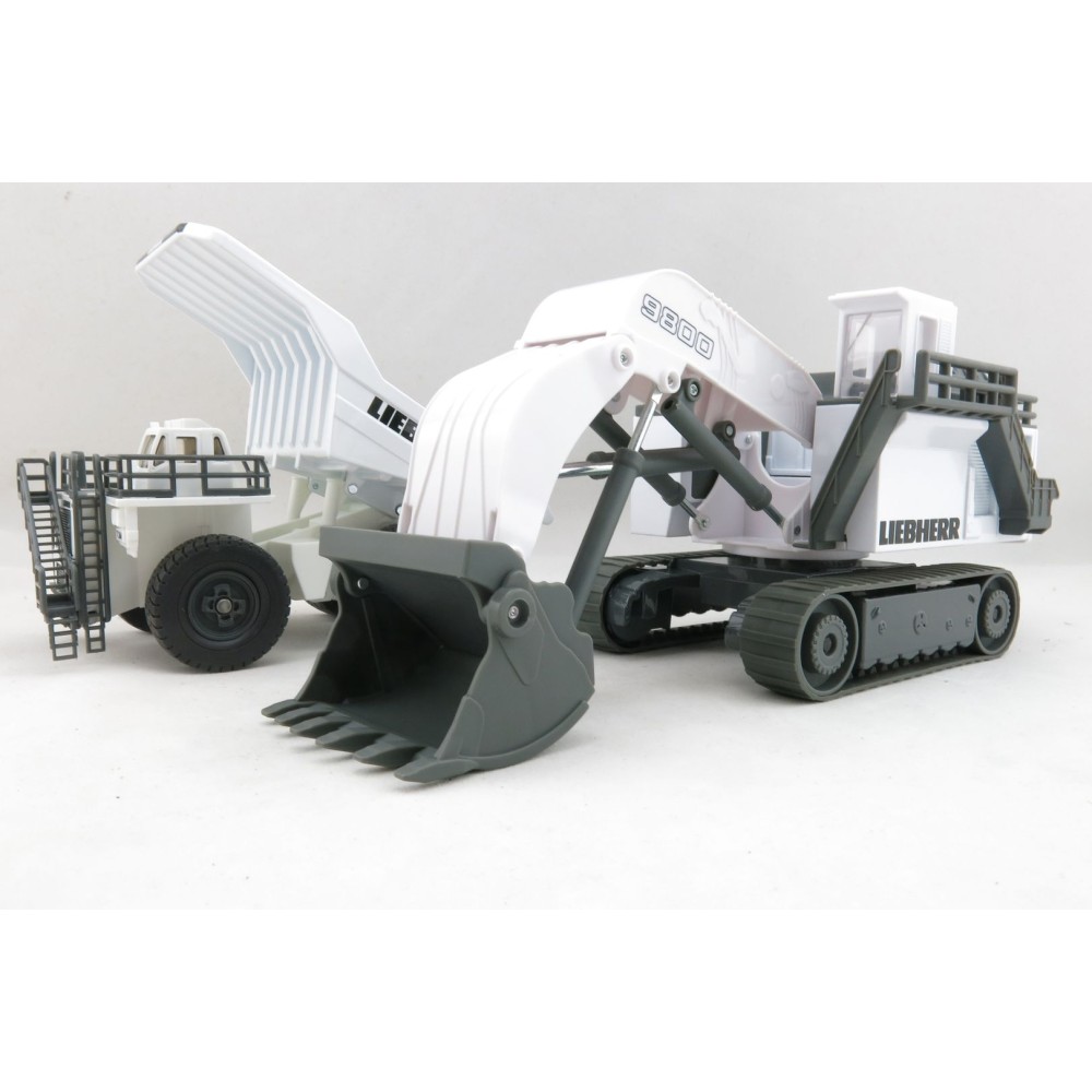 Siku 1798 + 1807 Liebherr Liebherr R 9800 Mining Excavator & Mining Set T264 Mining Truck - Scale 1:87