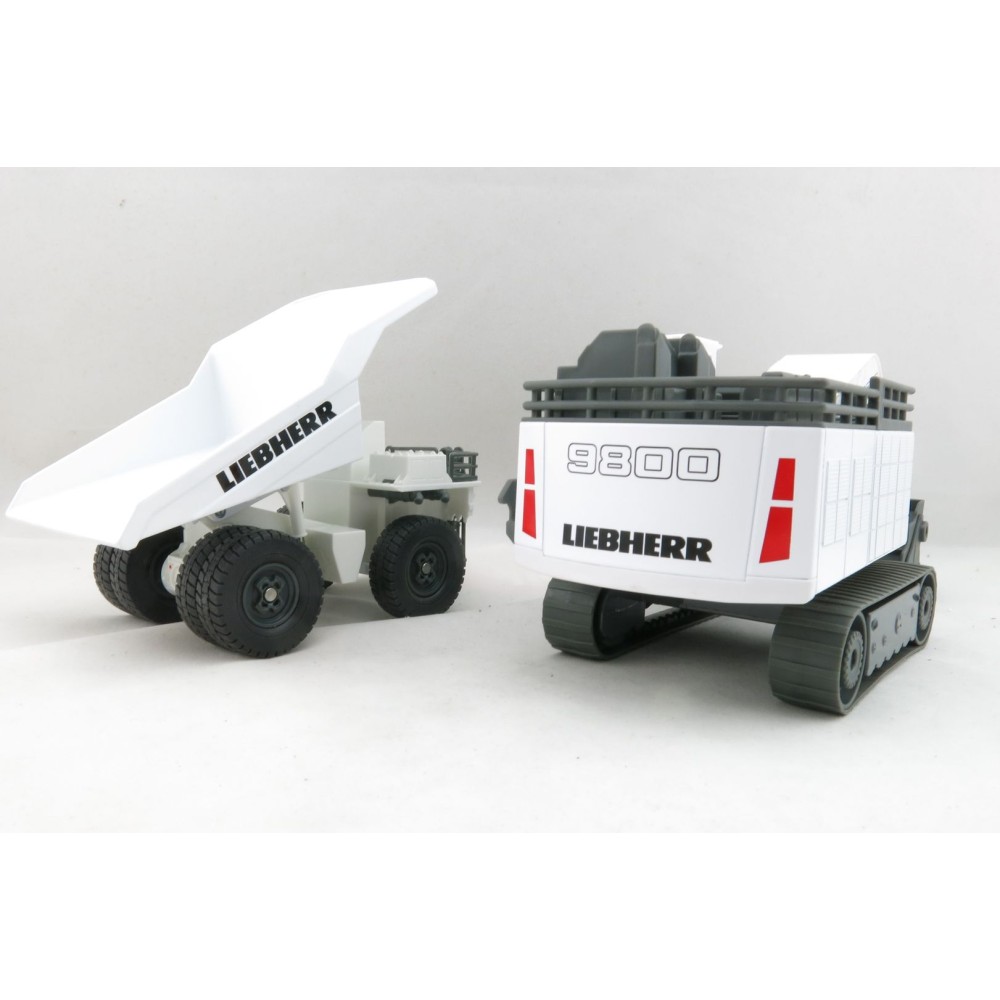 Siku 1798 + 1807 Liebherr Liebherr R 9800 Mining Excavator & Mining Set T264 Mining Truck - Scale 1:87