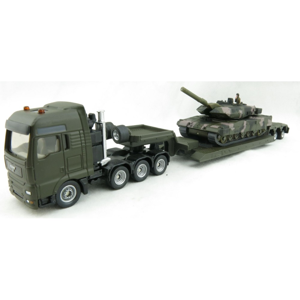 Siku 1872 - MAN Heavy Haulage Transporter Leopard 2 Tank - Scale 1:87