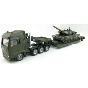 Siku 1872 - MAN Heavy Haulage Transporter Leopard 2 Tank - Scale 1:87