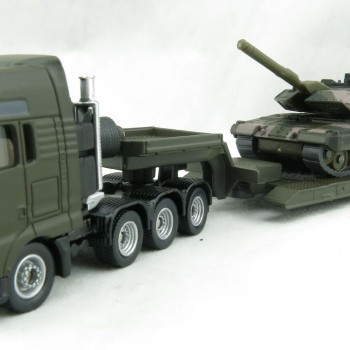 Siku 1872 - MAN Heavy Haulage Transporter Leopard 2 Tank - Scale 1:87