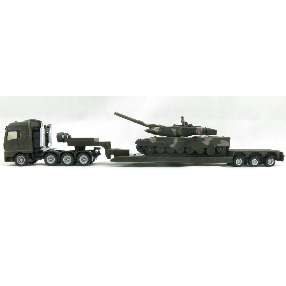 Siku 1872 - MAN Heavy Haulage Transporter Leopard 2 Tank - Scale 1:87