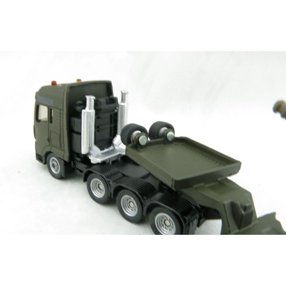 Siku 1872 - MAN Heavy Haulage Transporter Leopard 2 Tank - Scale 1:87