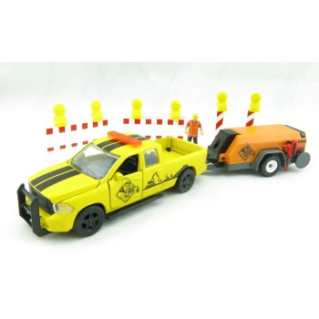Siku 3505 - Dodge RAM 1500 with Compressor Trailer and Accessories - Scale 1:50