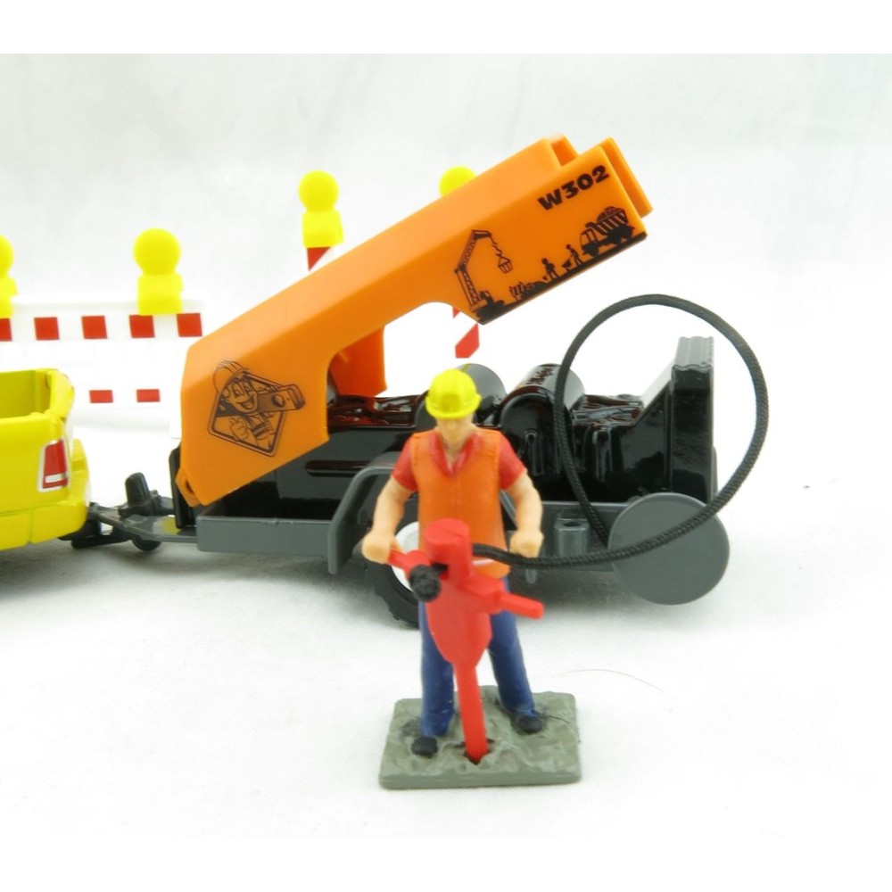 Siku 3505 - Dodge RAM 1500 with Compressor Trailer and Accessories - Scale 1:50