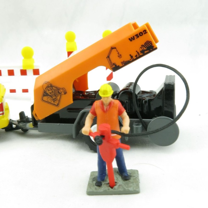 Siku 3505 - Dodge RAM 1500 with Compressor Trailer and Accessories - Scale 1:50