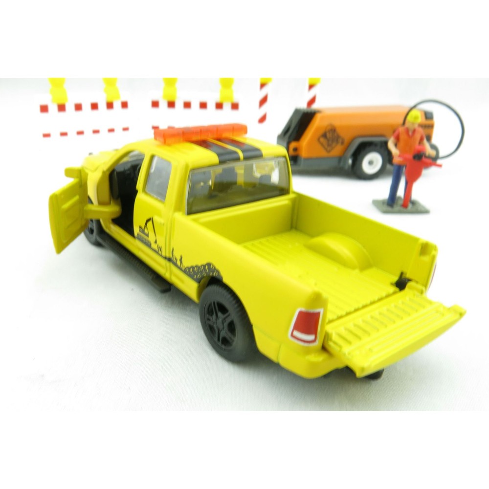 Siku 3505 - Dodge RAM 1500 with Compressor Trailer and Accessories - Scale 1:50