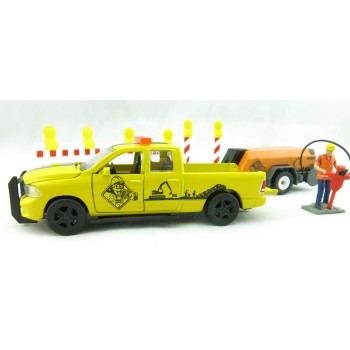 Siku 3505 - Dodge RAM 1500 with Compressor Trailer and Accessories - Scale 1:50