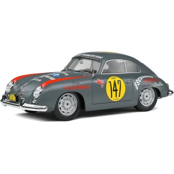 Solido S1802807 1954 Porsche 356 Pre-A No 147 Gray Carrera Panamericana Competition Series - Scale 1:18
