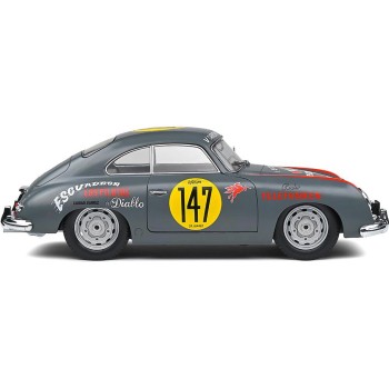 Solido S1802807 1954 Porsche 356 Pre-A No 147 Gray Carrera Panamericana Competition Series - Scale 1:18