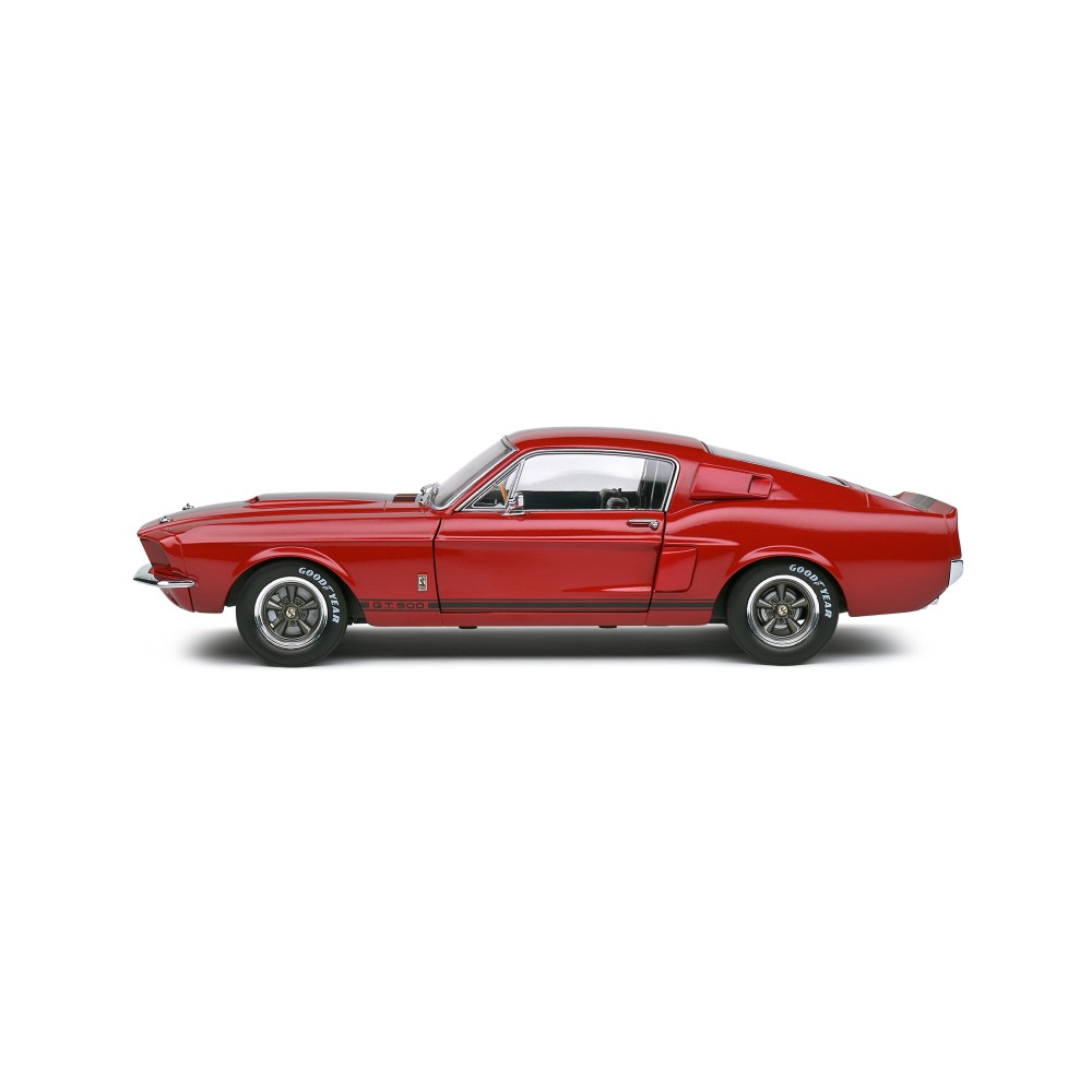 Solido S1802909 1976 Ford Mustang Shelby GT500 Red with Black Stripe - Scale 1:18