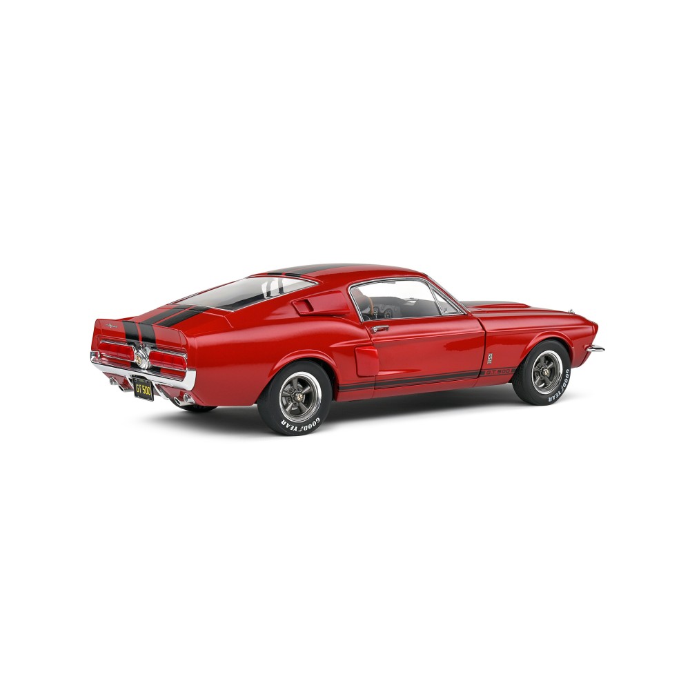 Solido S1802909 1976 Ford Mustang Shelby GT500 Red with Black Stripe - Scale 1:18