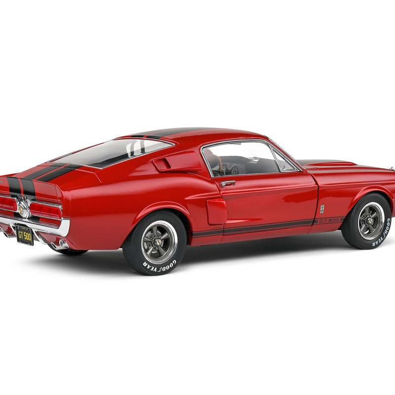 Solido S1802909 1976 Ford Mustang Shelby GT500 Red with Black Stripe - Scale 1:18
