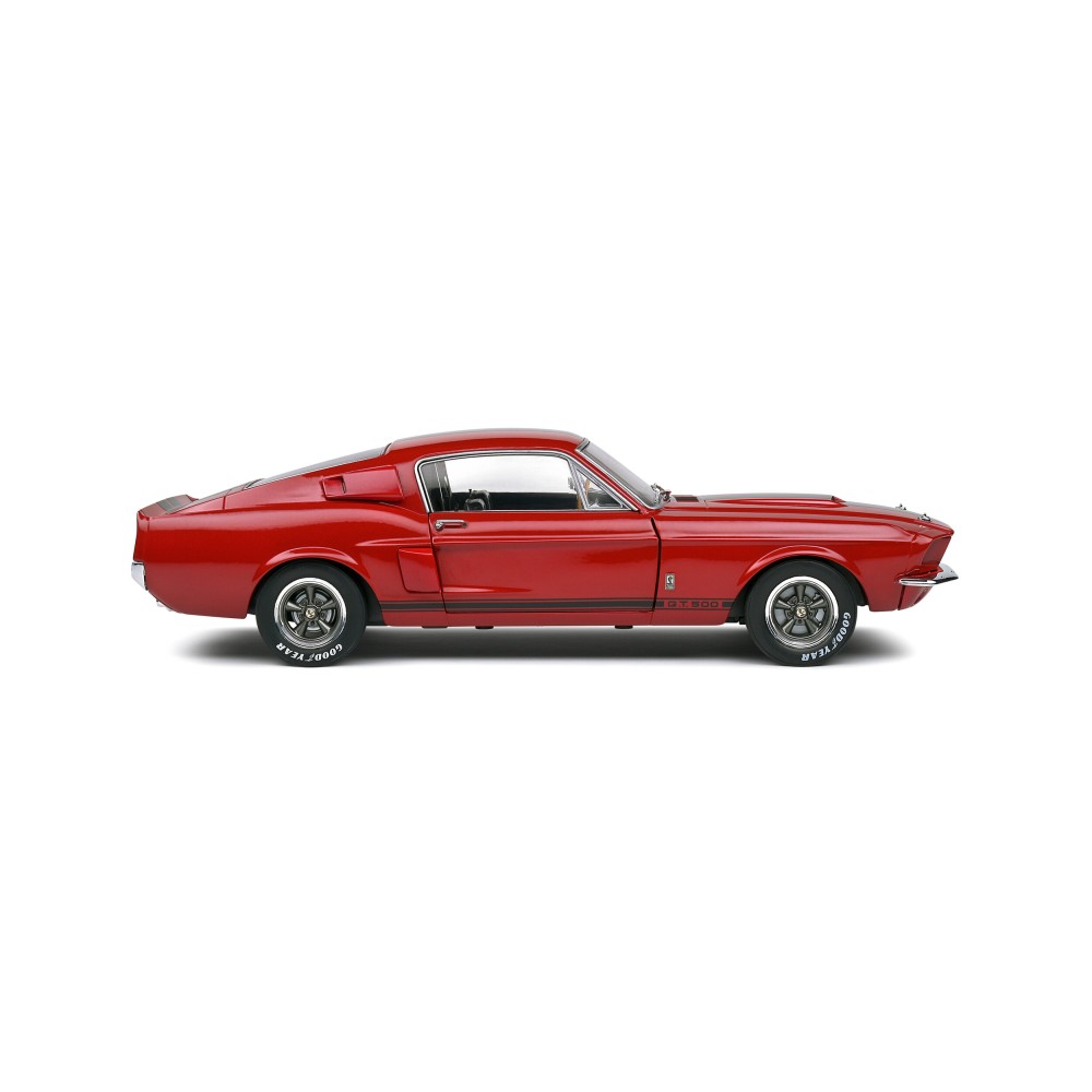 Solido S1802909 1976 Ford Mustang Shelby GT500 Red with Black Stripe - Scale 1:18